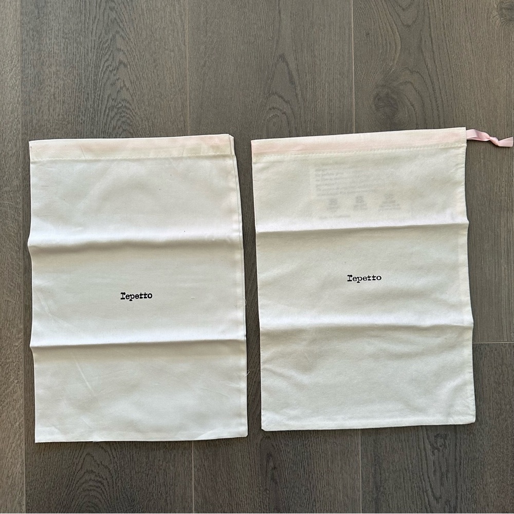 2 Repetto shoe dust bags